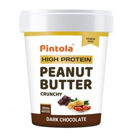 Pintola High Protein Peanut Butter Crunchy Dark Chocolate  Jar  1 kilogram